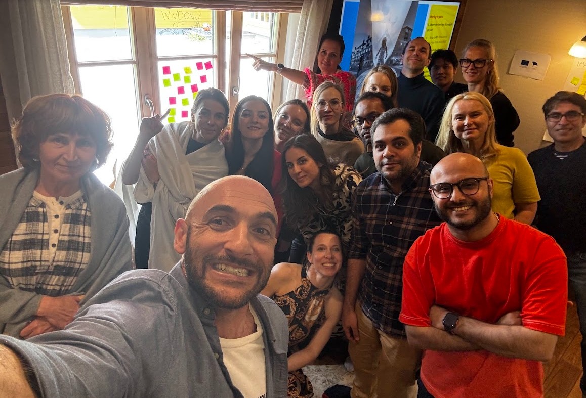Yoad Mick with researchers at a TalTech offsite